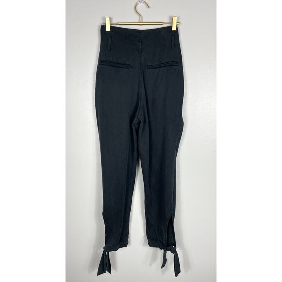 Reformation Avalon Ankle Tie Paperboy High Waisted Trouser Pants 2P *No Belt - Picture 9 of 14